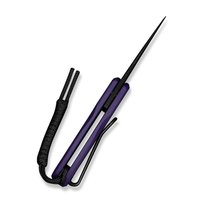 Нож складной карманный Civivi Purr, (4.65 см) Nitro-V / G10 фиолетовый/черный  