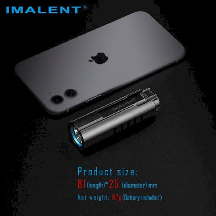 Фонарь ручной сверхмощный Imalent LD70, темно-голубой (4000 лм)  