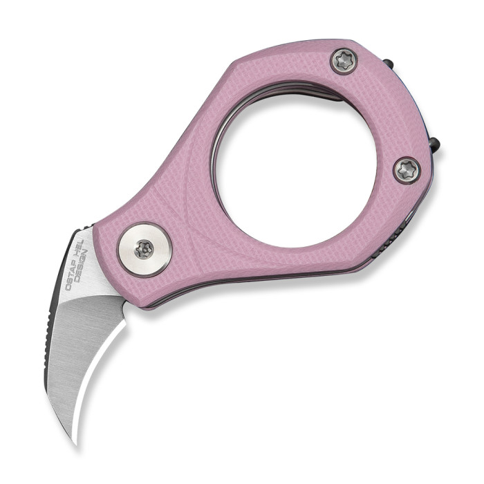 Нож складной карманный Civivi Pyrus (1.6 см) 14C28N / G10 розовый  