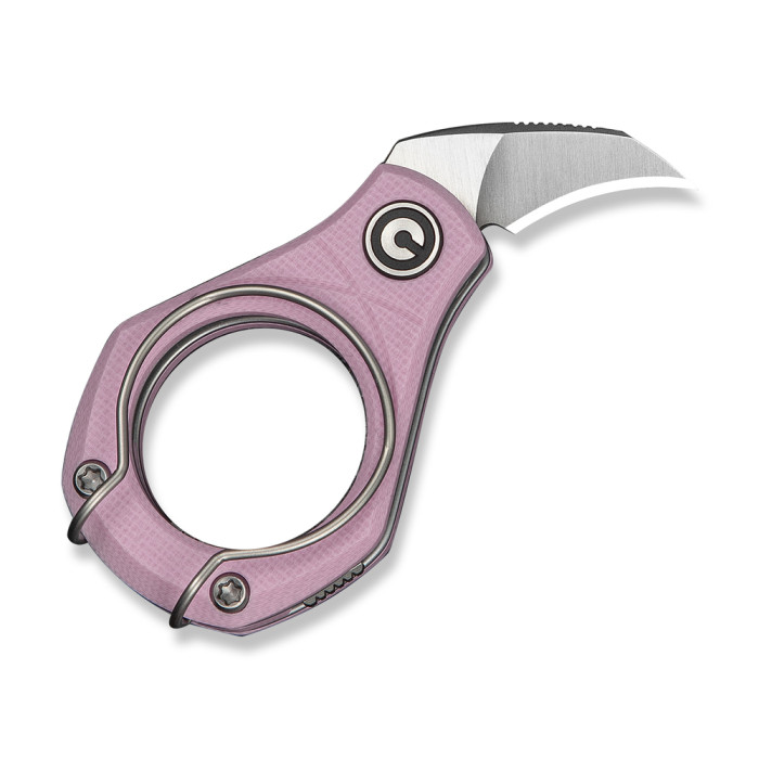 Нож складной карманный Civivi Pyrus (1.6 см) 14C28N / G10 розовый  