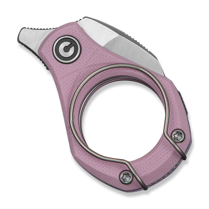 Нож складной карманный Civivi Pyrus (1.6 см) 14C28N / G10 розовый  