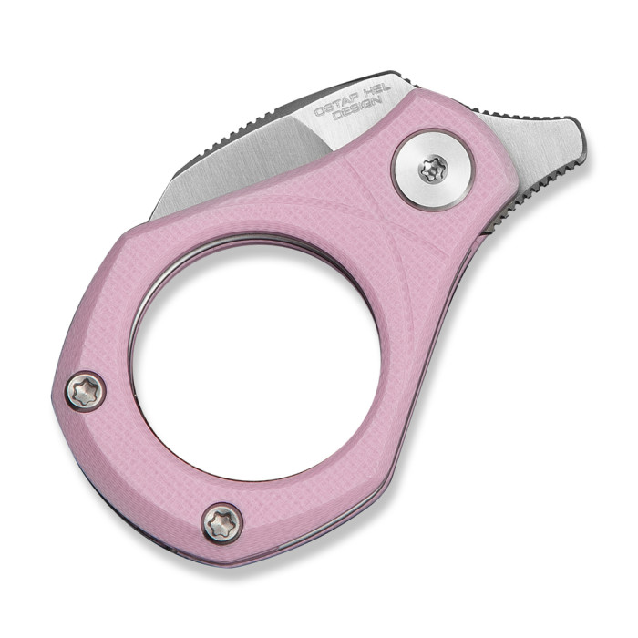 Нож складной карманный Civivi Pyrus (1.6 см) 14C28N / G10 розовый  