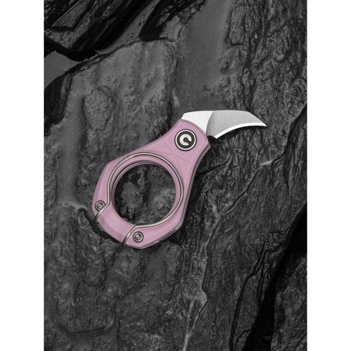 Нож складной карманный Civivi Pyrus (1.6 см) 14C28N / G10 розовый  