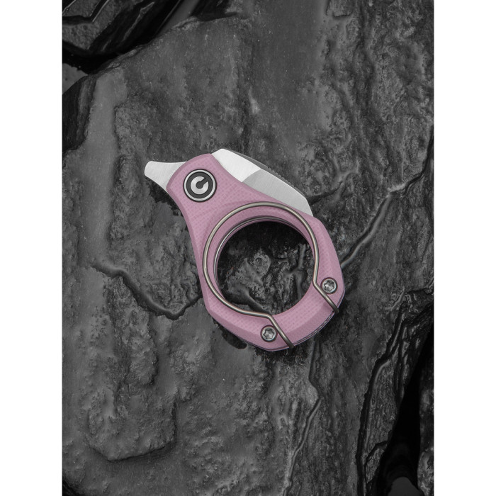 Нож складной карманный Civivi Pyrus (1.6 см) 14C28N / G10 розовый  
