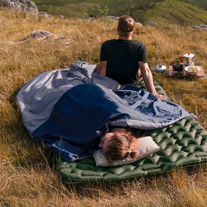 Спальник сверхлегкий Naturehike Sunny Day PL01 LW180 CNK2550WS026, (15°C), p-p regular, голубой  