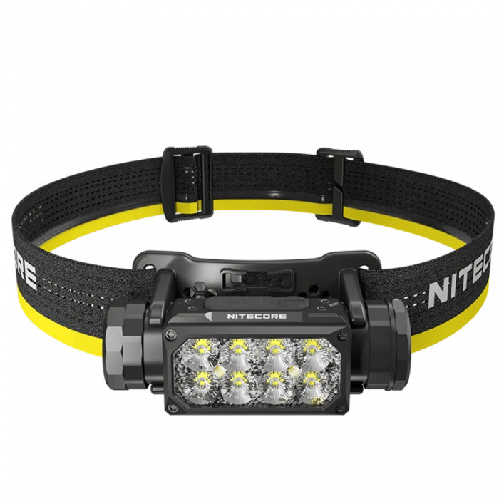 Фонарь налобный Nitecore HC65 UHE (8 x NiteLab UHE LED, 2000 люмен, 11 режимов, 18650, USB Type-C), черный  