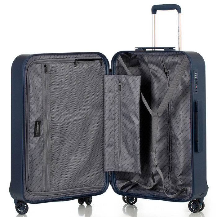 Чемодан Swissbrand London (L) Navy (SWB_LHLON603L)  