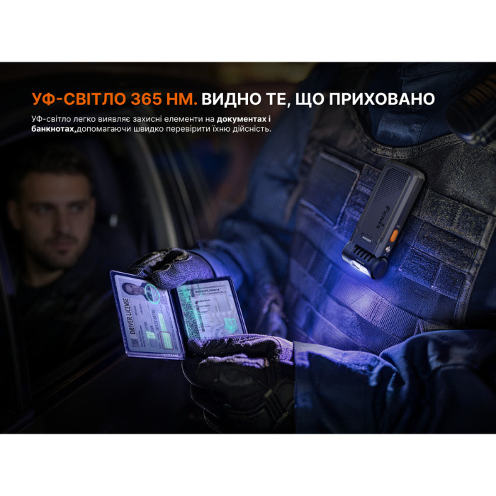 Фонарь ручной Fenix SW06R, черный  