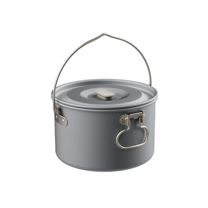 Кастрюля-казан с крышкой туристическая алюминиевая Naturehike Wild Trekking CNK2450CF010, 3 л  