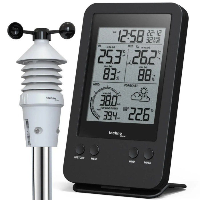 Метеостанция Technoline WS9008 Black (WS9008)  