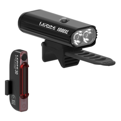 Комплект фар Lezyne LITE DRIVE 1000XL / STICK PAIR 1000/30 люменов Y14