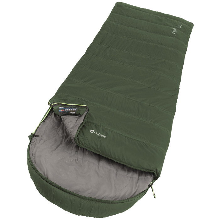 Спальный мешок Outwell Canella Supreme/-1°C Forest зеленый Left (230359)  