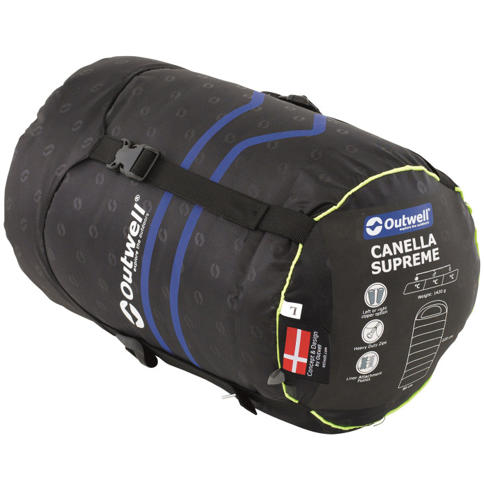 Спальный мешок Outwell Canella Supreme/-1°C Forest зеленый Left (230359)  