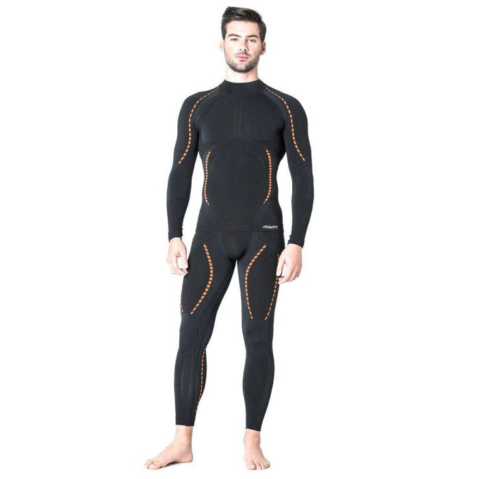 Футболка Accapi X-Country Long Sleeve Shirt High Neck Man 999 black, M/L  