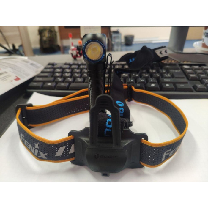 Лента для налобных фонарей Fenix, одинарная, AFH-03, черно-оранжевая  