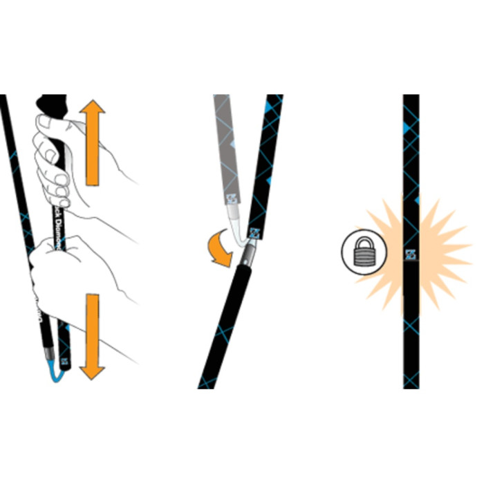 Палки трекинговые Black Diamond Distance Z 120cm  