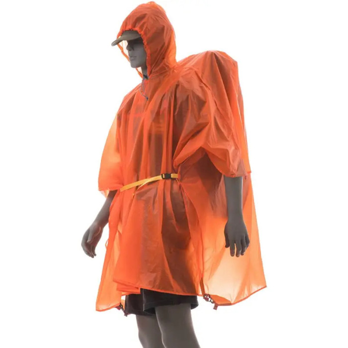Плащ-дождевик 3 в 1 3F Ul Gear Poncho 210T Upgrade Короткий рукав Оранжевый 