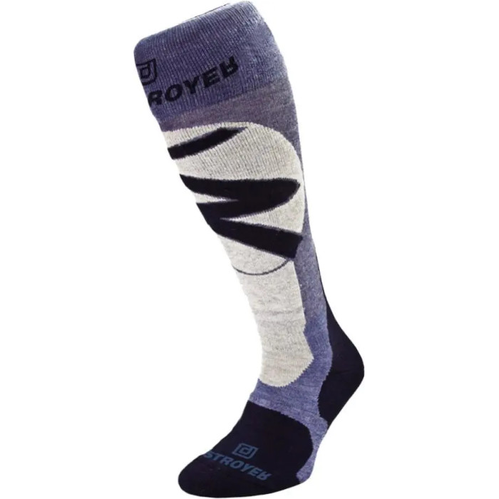 Носки Destroyer Ski / Snowboard Голубой / Св. серый / Черный 38-40 