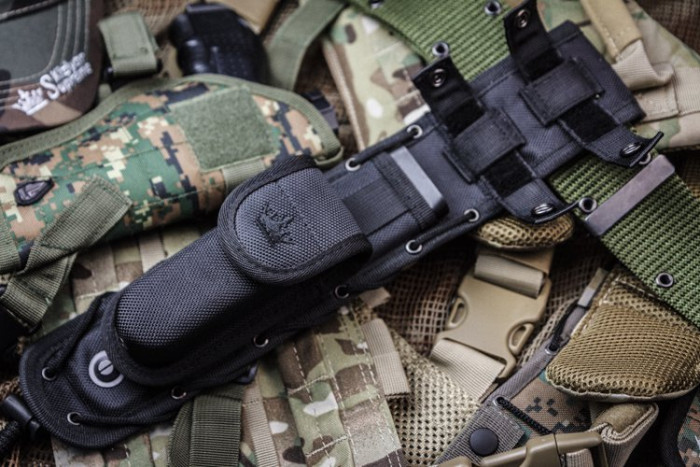 Нож Kizlyar Supreme Survivalist X, сталь D2 Black Titanium  