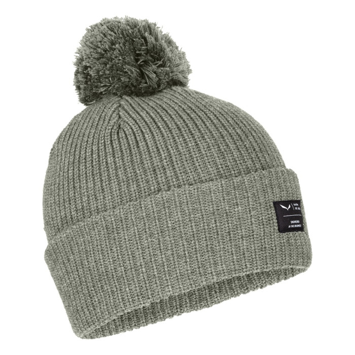 Шапка Salewa PUEZ POM BEANIE - серая  