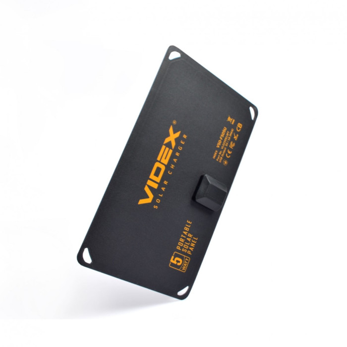 Портативное зарядное устройство солнечная панель VIDEX VSO-F505U 5W  