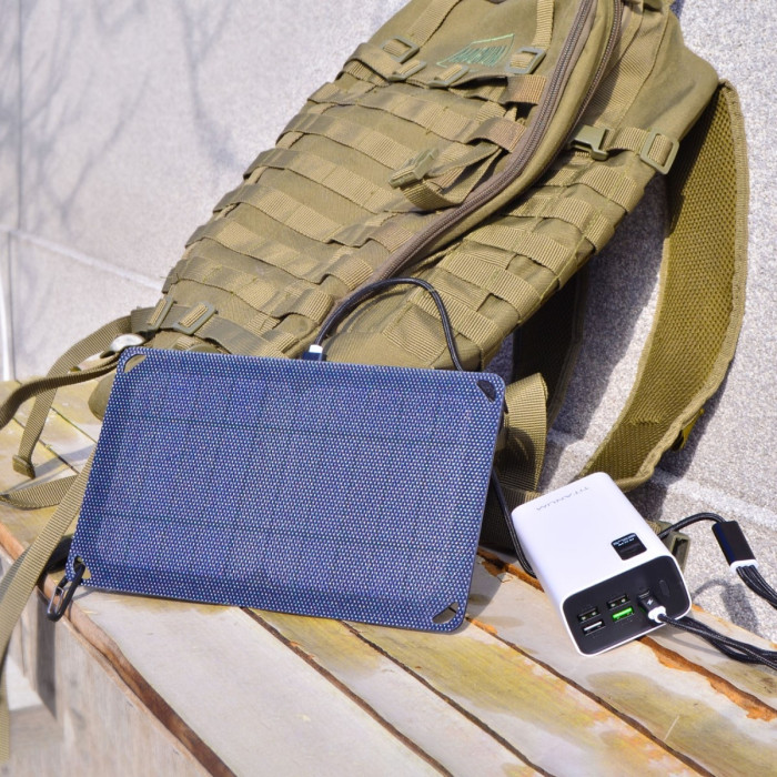 Портативное зарядное устройство солнечная панель VIDEX VSO-F505U 5W  