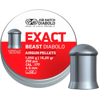 Пули пневматические JSB Diabolo Exact Beast 4,52 мм 1,05 гр. (250 шт/уп)