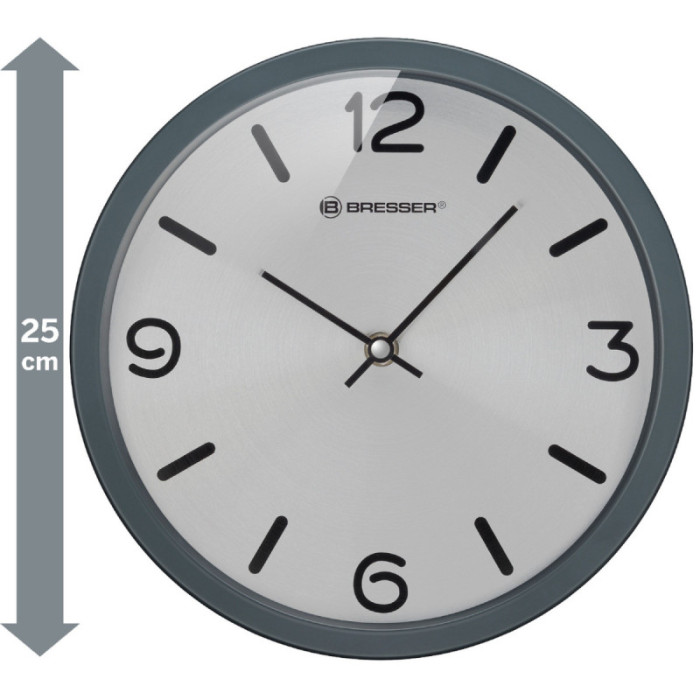 Часы настенные Bresser MyTime Silver Edition (8020316MSN000)  