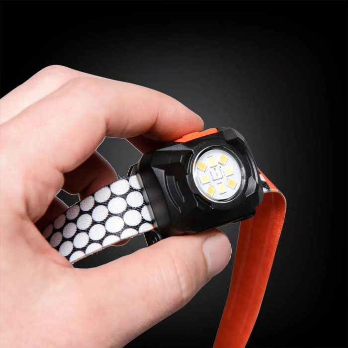 Фонарь налобный Mactronic Rebel (400 Lm) Cool/Warm White/Red LED Recharg Type-C (AHL0061UC)  