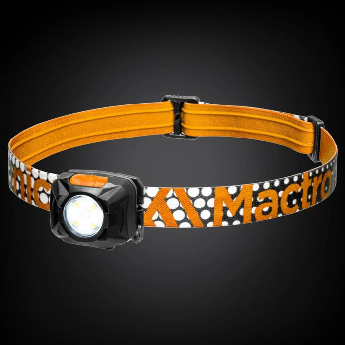 Фонарь налобный Mactronic Rebel (400 Lm) Cool/Warm White/Red LED Recharg Type-C (AHL0061UC)  