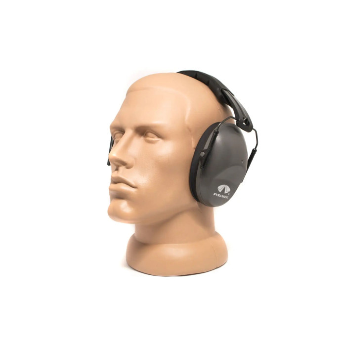 Наушники противошумные защитные Pyramex PM9010 (защита слуха NRR 22 дБ), серые  