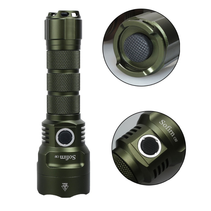 Ручной фонарь Sofirn C8F 3*CREE XP-L 3500 лм 1*21700  
