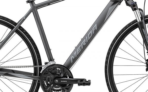 Велосипед Merida 2021 crossway 40 xl(58) silk anthracite(grey/black)  
