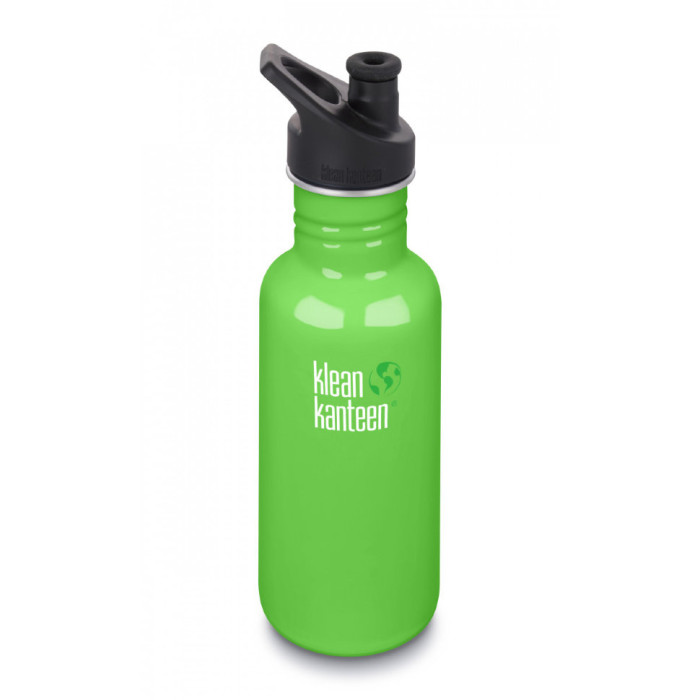 Спортивная бутылка для воды Klean Kanteen Classic Sport Cap 532 мл (зеленая)  
