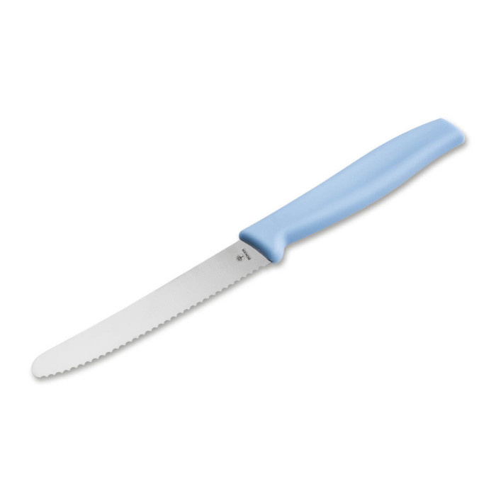 Серрейторный кухонный нож Boker Sandwich Knife, голубой  