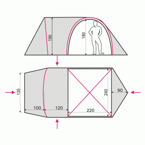 Палатка Terra Incognita Olympia 4 (Песочная)  