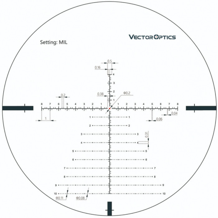 Прицел оптический Vector Optics Continental 3-18x50 (34 мм) illum. FFP VCT-34  