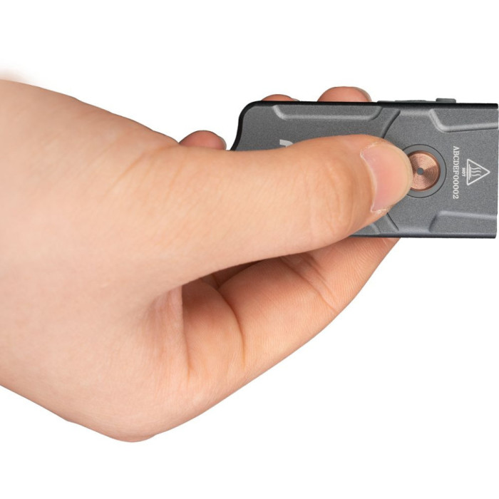 Фонарь наключный Fenix E03R V2.0, серый (открытая/поврежденная упаковка)  