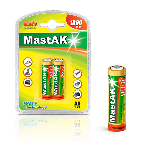 Аккумулятор Mastak R06 1300mAh, Ni-Mh 