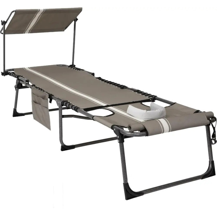 Шезлонг KingCamp Magnolia B10 Plus grey/white  