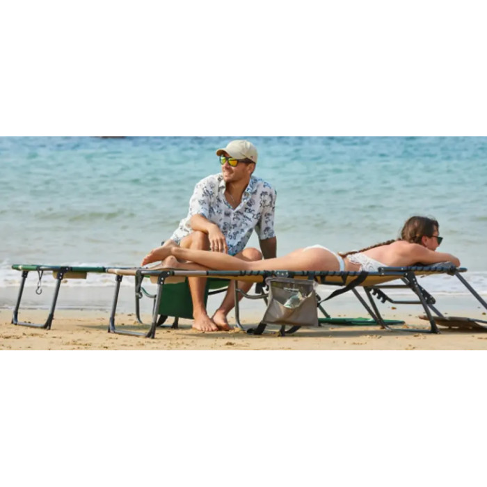 Шезлонг KingCamp Magnolia B10 Plus grey/white  