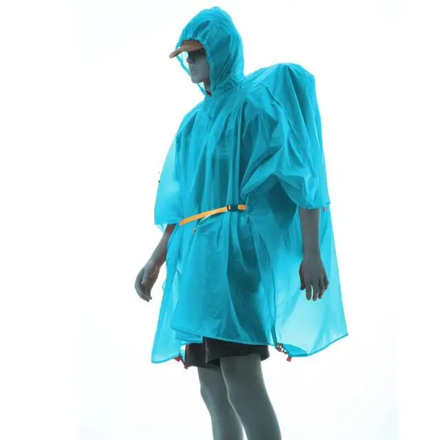 Плащ-дождевик 3 в 1 3F Ul Gear Poncho 210T Upgrade Короткий рукав Голубой 