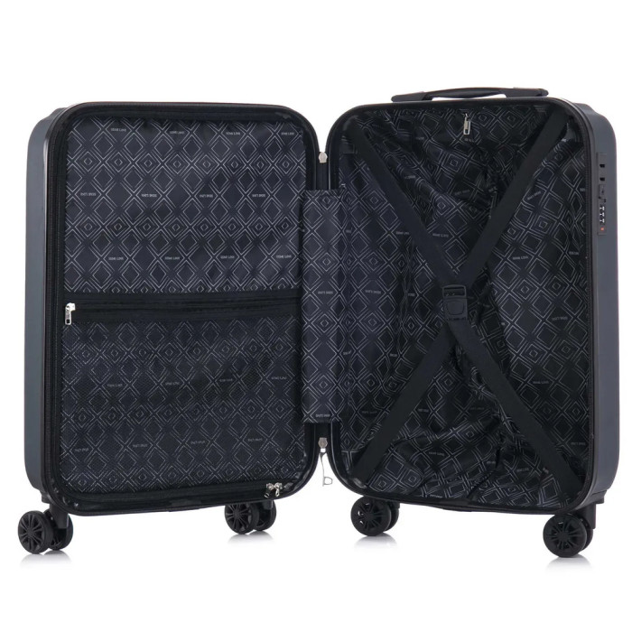 Чемодан Semi Line 20" (S) Navy-Green (T5859-1)  