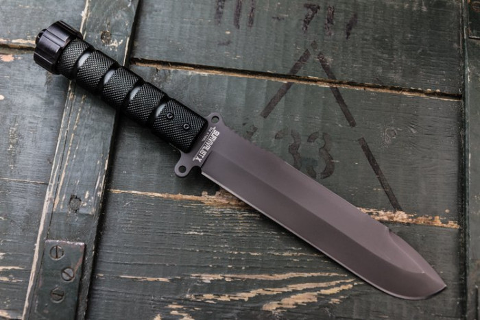 Нож Kizlyar Supreme Survivalist X, сталь D2 Gray Titanium  