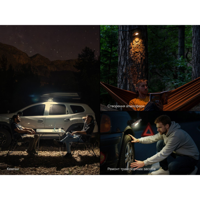 Фонарь кемпинговый сверхмощный Fenix CP50R 5500лм, 4 цвета диодов  