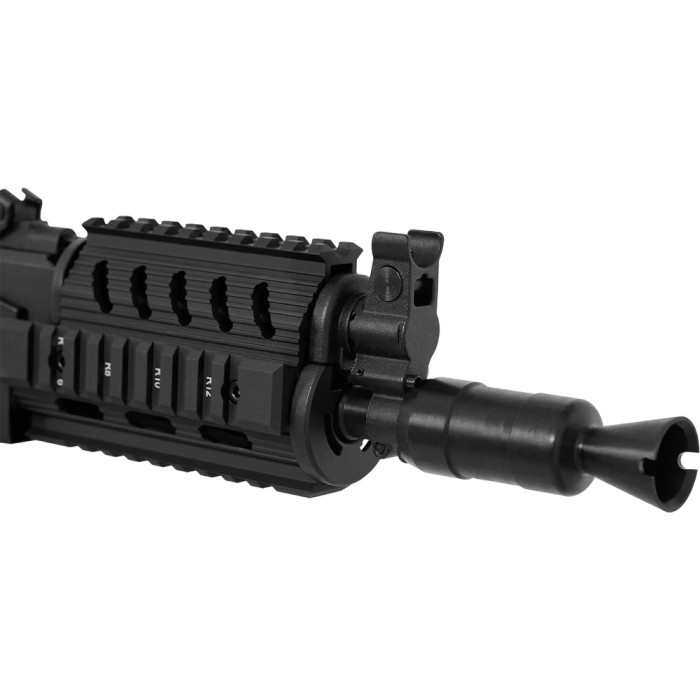 Страйкбольная винтовка LCT АКС-74У AEG 6 мм с тактическим обвесом и прикладом серии М  