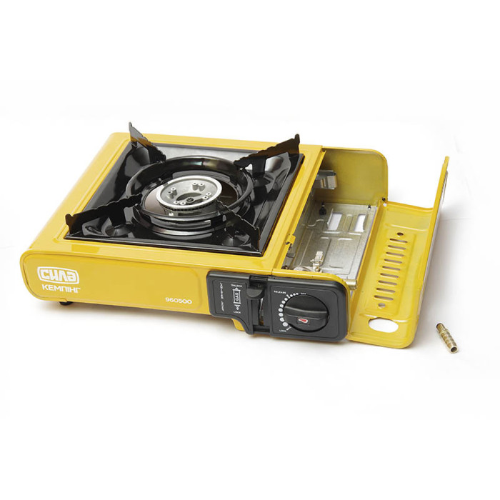 Плита газовая СИЛА Сушеф одноконфорочный с пьезоподжигателем и переходником  