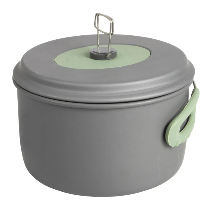 Набор посуды Bo-Camp Explorer XL 4 Pieces Hard Anodized Grey/Green (2200249)  