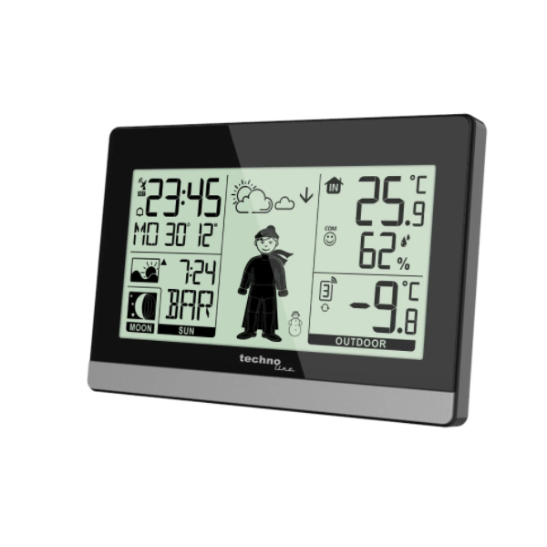 Метеостанция Technoline WS9612 - черная 