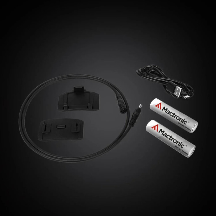 Фонарь налобный Mactronic Ultimo X1000 (1000 Lm) Cool White/Red Type-C Recharg Helmet Kit (PHL0012)  